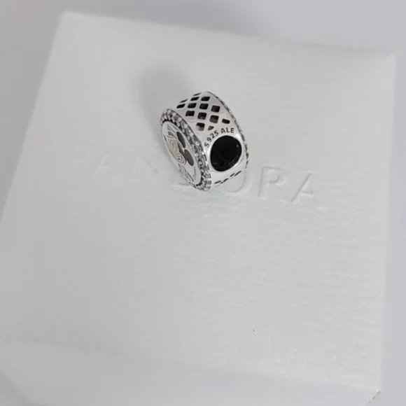 Pandora Disney Riviera Resort Button Charm S925 Silver for Bracelet Pendant - Picture 5 of 7